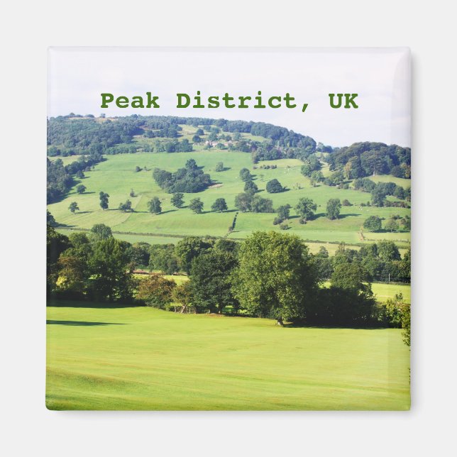 Grüne Bäume auf Hügeln Magnet (Vorne)