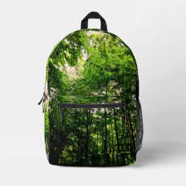 Grüne Bäume Bedruckter Rucksack
