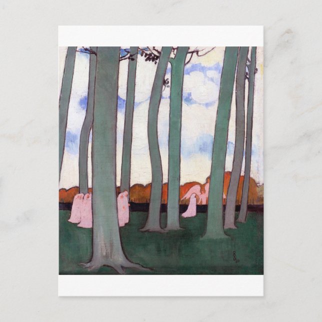 Grüne Bäume, Maurice Denis Postkarte (Vorderseite)