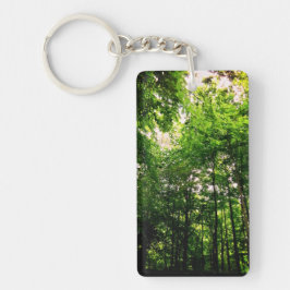 Grüne Bäume Schlüsselanhänger