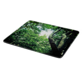 Grüne Bäume Schneidebrett