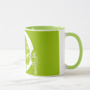 Grüne Bäume und Mond-Tassen Tasse