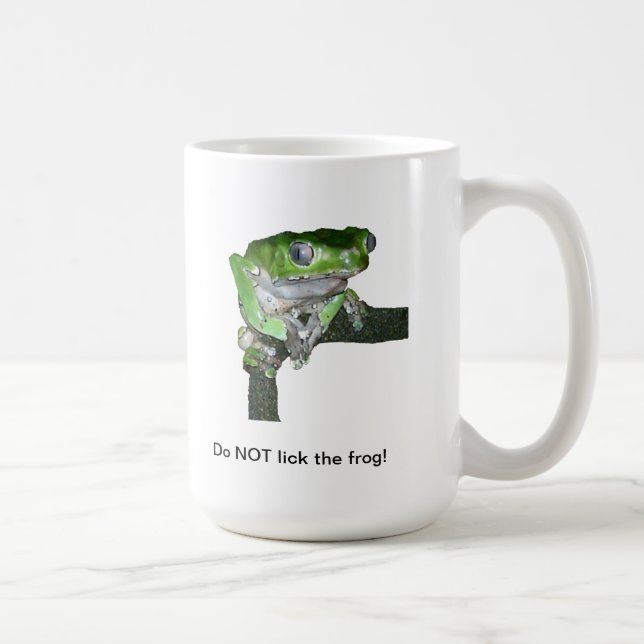 Grüne Baumfrosch-Tasse Kaffeetasse (Rechts)