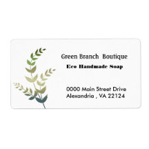 Grüne Baumzweige Handmade-Boutique