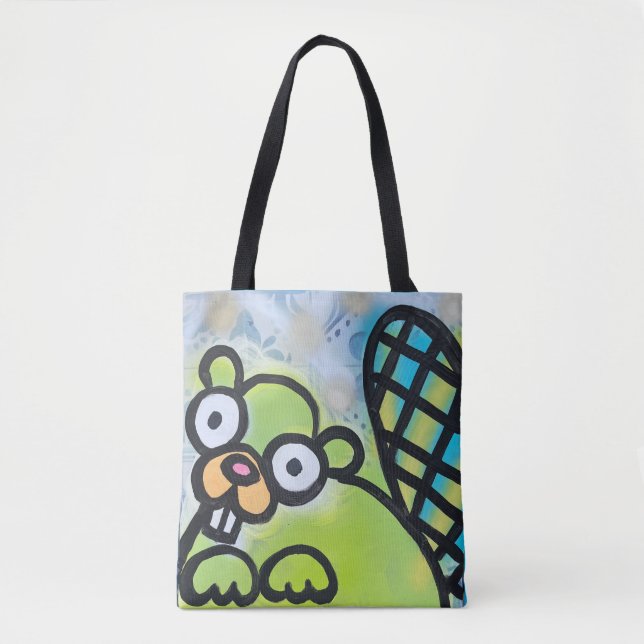 Grüne Beavertasche Tasche (Vorderseite)
