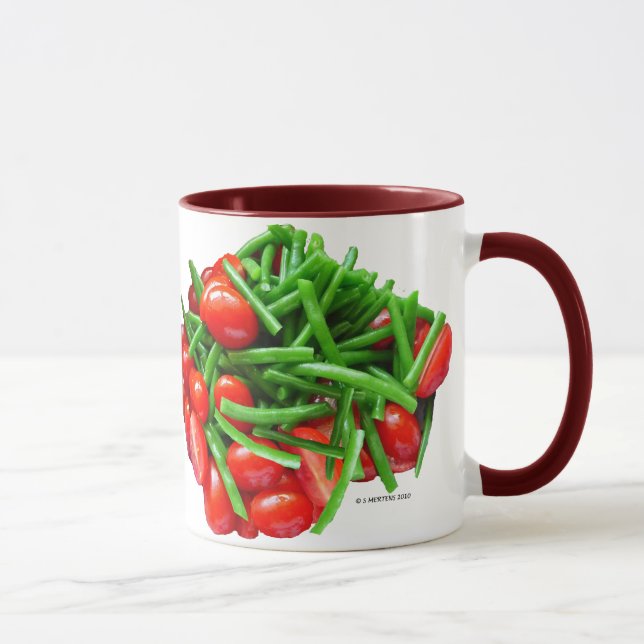 Grüne Beere und Tomaten Tasse (Rechts)