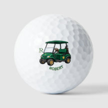 Grüne benutzerdefinierte Cart Clubs Monogramm Pers