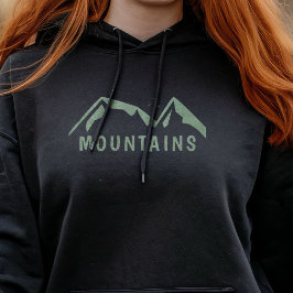 Grüne Berge Frau Hoodie