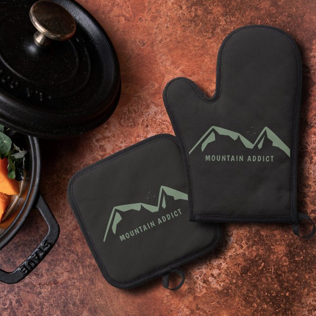 Grüne Berge Ofenhandschuh & Topflappen-Set (Green Mountains Oven Mitt & Pot Holder Set)
