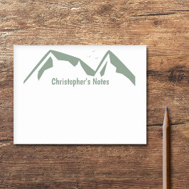 Grüne Berge Post-it Klebezettel