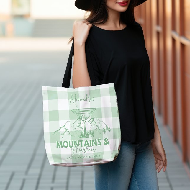 Grüne Berge und Martinis Bachelorette Tasche (Von Creator hochgeladen)