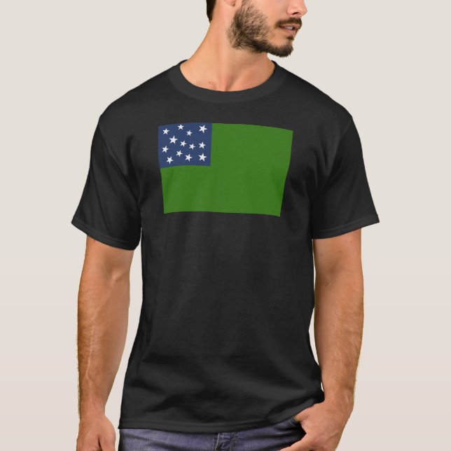 Grüne Bergflagge T-Shirt (Vorderseite)