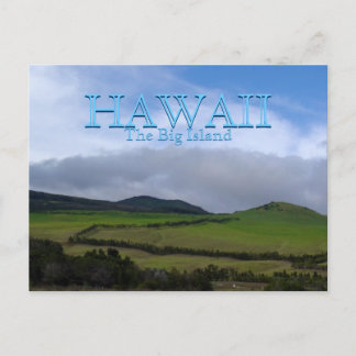 Grüne Berglandschaften auf Hawaii Postkarte
