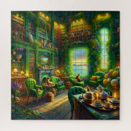 Grüne Bibliothekskatze Küstenblick