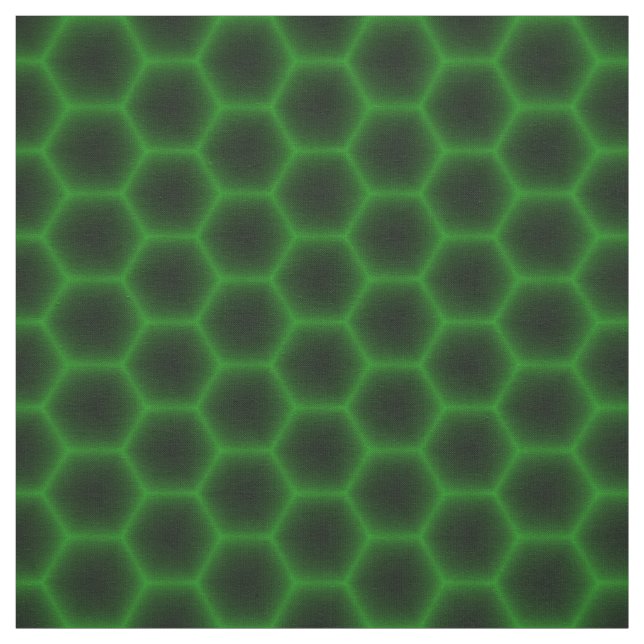Grüne Bienenwabe Stoff (Muster)