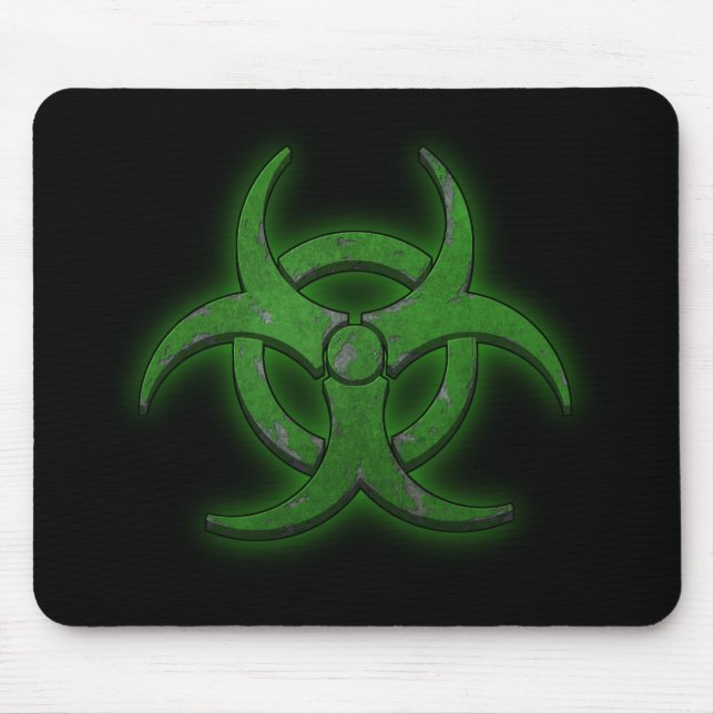 Grüne Biogefährdung Mousepad (Vorne)