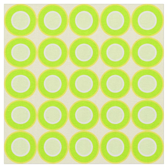 Grüne, bituminöse Donuts mit grüner Füllung auf Ge Stoff (Nahaufnahme)