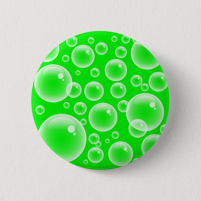 Grüne Blasen Button (Vorderseite)
