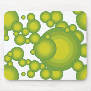 Grüne Blasen Mousepad