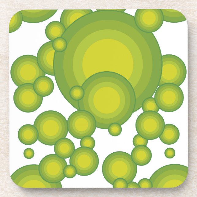 Grüne Blasen Untersetzer (Vorderseite)