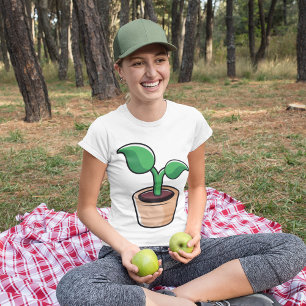 Grüne Blatt-Zimmerpflanze T-Shirt