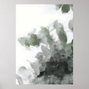 Grüne Blätter Abstrakt drucken Poster