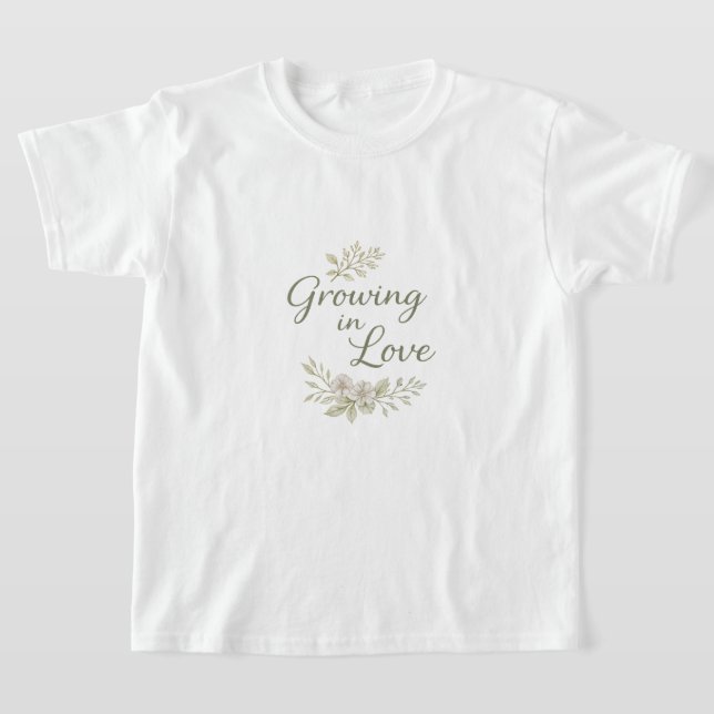 Grüne Blätter AI-Kunst  T-Shirt (Ablage )