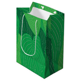 Grüne Blätter Botanisch Mittlere Geschenktüte