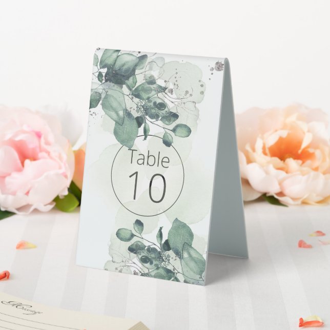 Grüne Blätter Botanische Hochzeit Tischaufsteller (In Situ (Hochzeit))