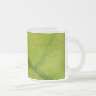 Grüne Blätter Botanische Naturfotografie Mattglastasse