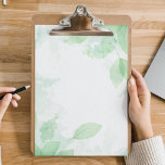 Grüne Blätter Botanischer Notepad Notizblock<br><div class="desc">Individuelles Notizblock mit grünen Blätter botanisches Design auf hochwertigem Papier. Umfasst 40 zerreißende Seiten mit Pappunterlage für robustes Schreiben.</div>