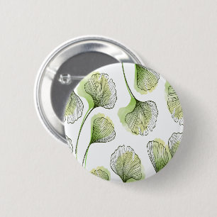 Grüne Blätter Button