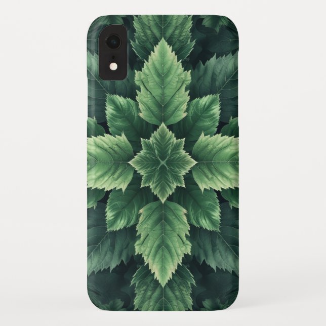 Grüne Blätter Case-Mate iPhone Hülle (Rückseite)