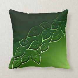 grüne Blätter elegant, modern Kissen