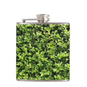 Grüne Blätter Flachmann