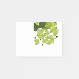 Grüne Blätter für den Weinbau Post-it Klebezettel