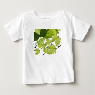 Grüne Blätter für Weintrauben Baby T-shirt