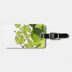Grüne Blätter für Weintrauben Gepäckanhänger