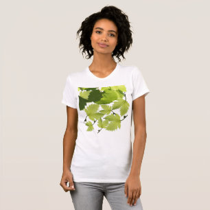 Grüne Blätter für Weintrauben T-Shirt