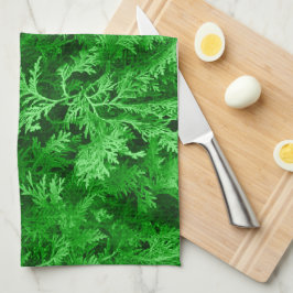Grüne Blätter Geschirrtuch