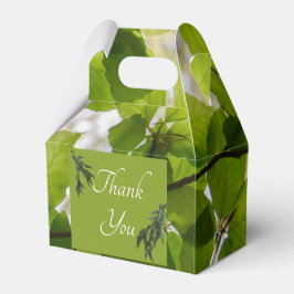 Grüne Blätter Hochzeitsgabel Gefallen Box Weiße Dr Geschenkschachtel