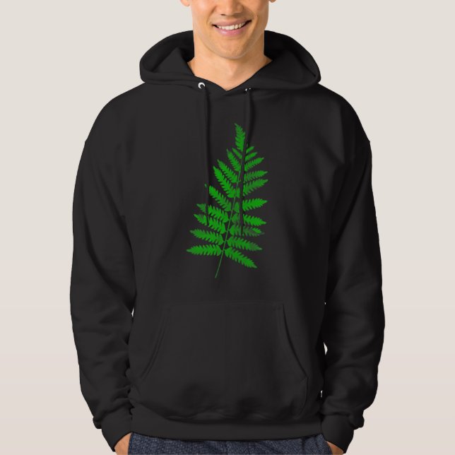 Grüne Blätter in der Liebe von Gartengärten b Hoodie (Vorderseite)