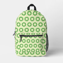 Grüne Blätter in einem gelben Kreis