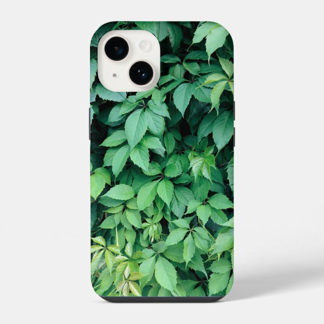 Grüne Blätter iPhone 14 Hülle (Rückseite)