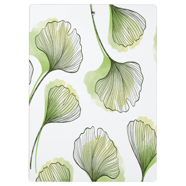 Grüne Blätter Klemmbrett (Rückseite)