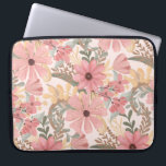 Grüne Blätter mit rosa Farbton Laptopschutzhülle<br><div class="desc">Dieses elegante und feminine Muster ist perfekt für die stilvolle und trendige Frau. Die Blume und Blätter sind in handbemaltem Korallenrosa, mittelrosa, kastanienbraun, goldgelb, waldgrün und auf einem rosafarbenen Hintergrund gehalten. Es ist ein Land, hübsch, niedlich, einzigartig, künstlerisch und modern, die perfekte Ergänzung zu Ihrem persönlichen Stil. Stilisieren Sie mit...</div>