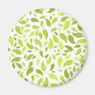 Grüne Blätter Naturdruck, Pflanze Leaf Muster Magnet