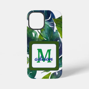 Grüne Blätter Philodendron Laub Botanisch iPhone 12 Mini Hülle
