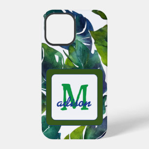 Grüne Blätter Philodendron Laub Botanisch iPhone 12 Pro Hülle