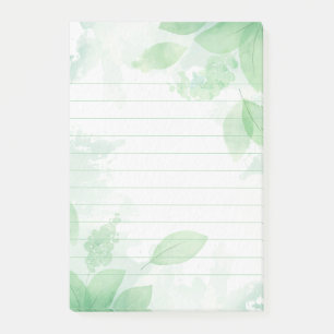 Grüne Blätter Post-it Klebezettel